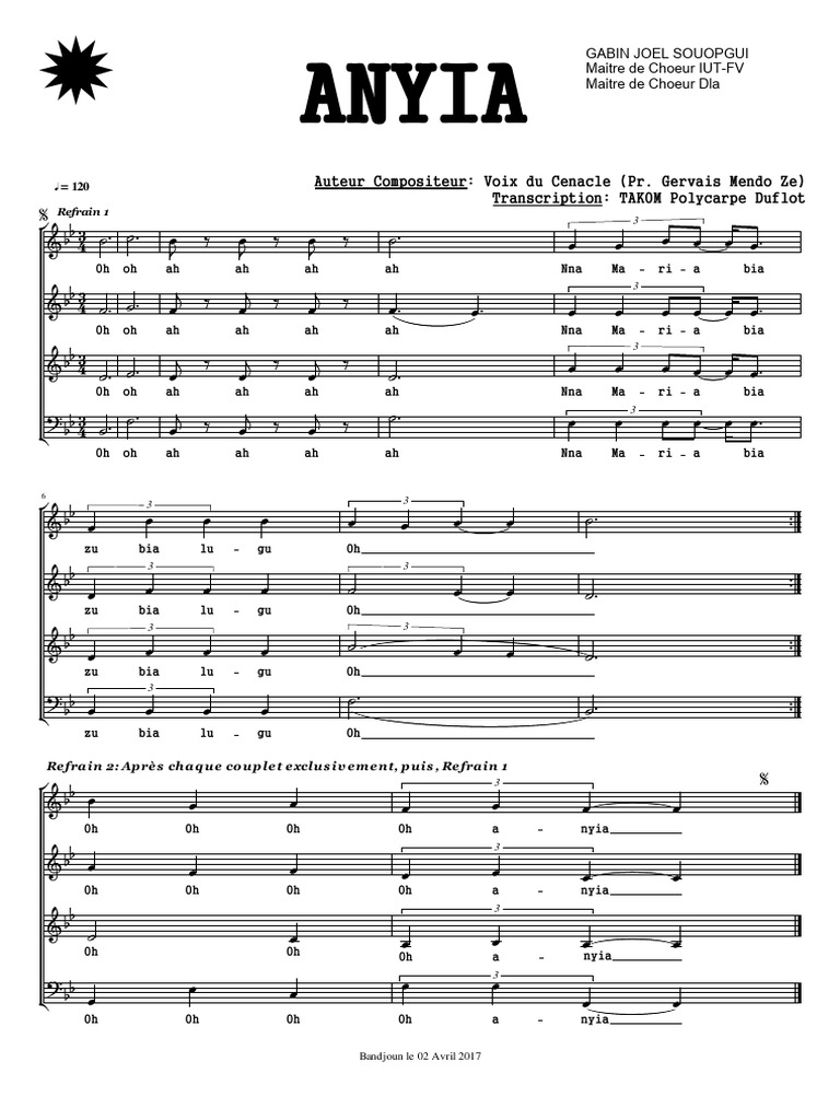 Anyia : Hymne à Maman Marie | PDF