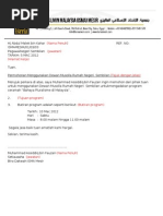 Surat Rasmi(Permohonan Penggunaan Dewan)