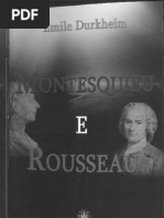 73168219 DURKHEIM Emile Montesquieu e Rousseau Pioneiros Da Sociologia Madras