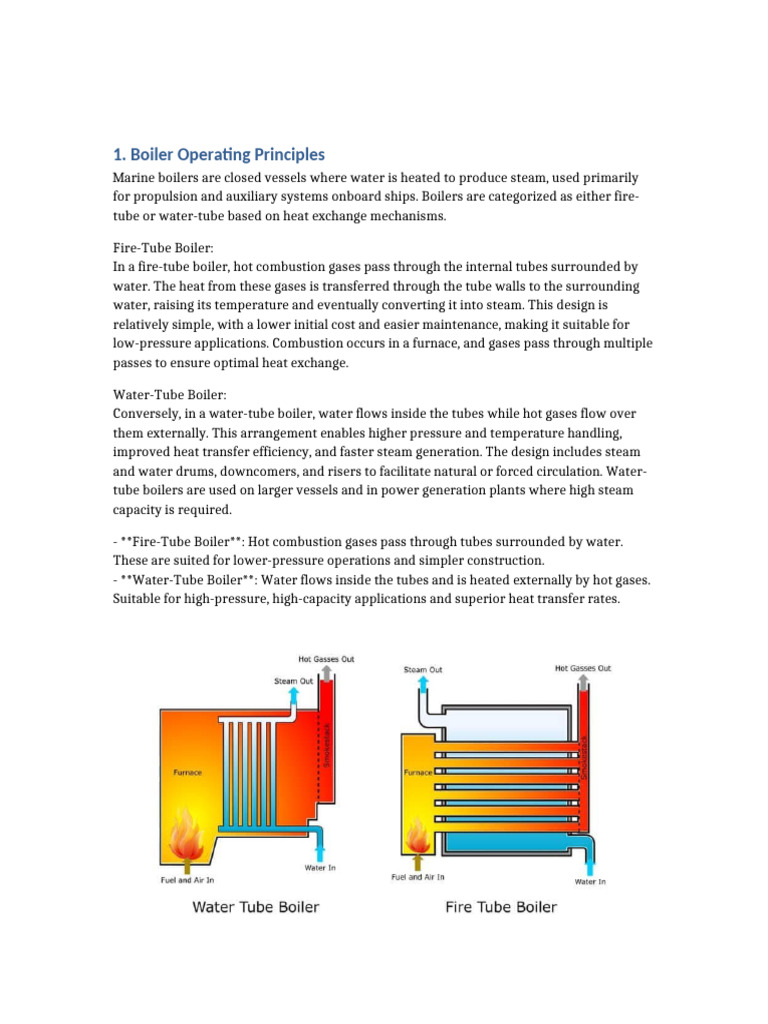 Marine Boiler Types and Functions | PDF | Boiler | Steam