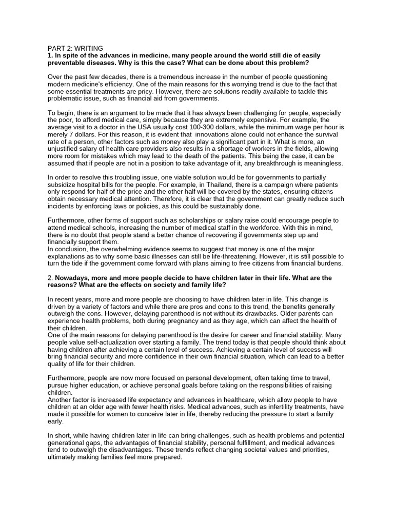 Part 2 - Writing | PDF | Cost Of Living | Educational Technology