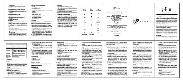 I Fix IFU Chart | PDF