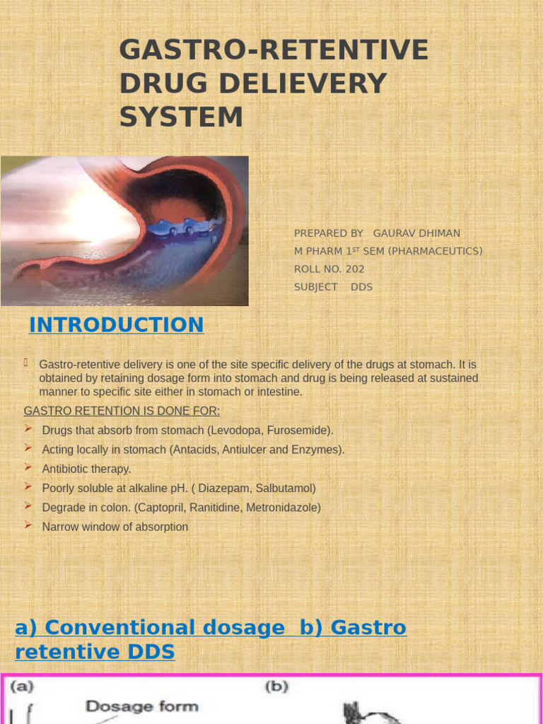 Gastro-Retentive Drug Delivery Systems | PDF | Gastrointestinal Tract