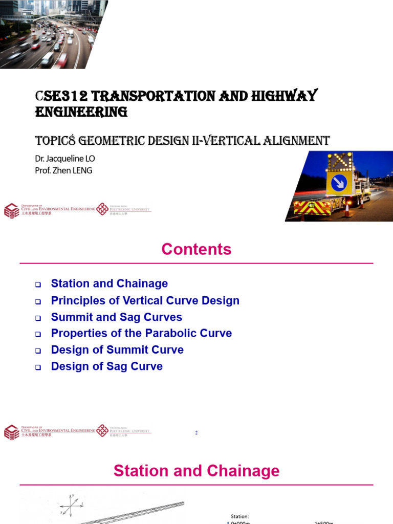 Vertical Alignment in Highway Design | PDF | Slope | Geometry