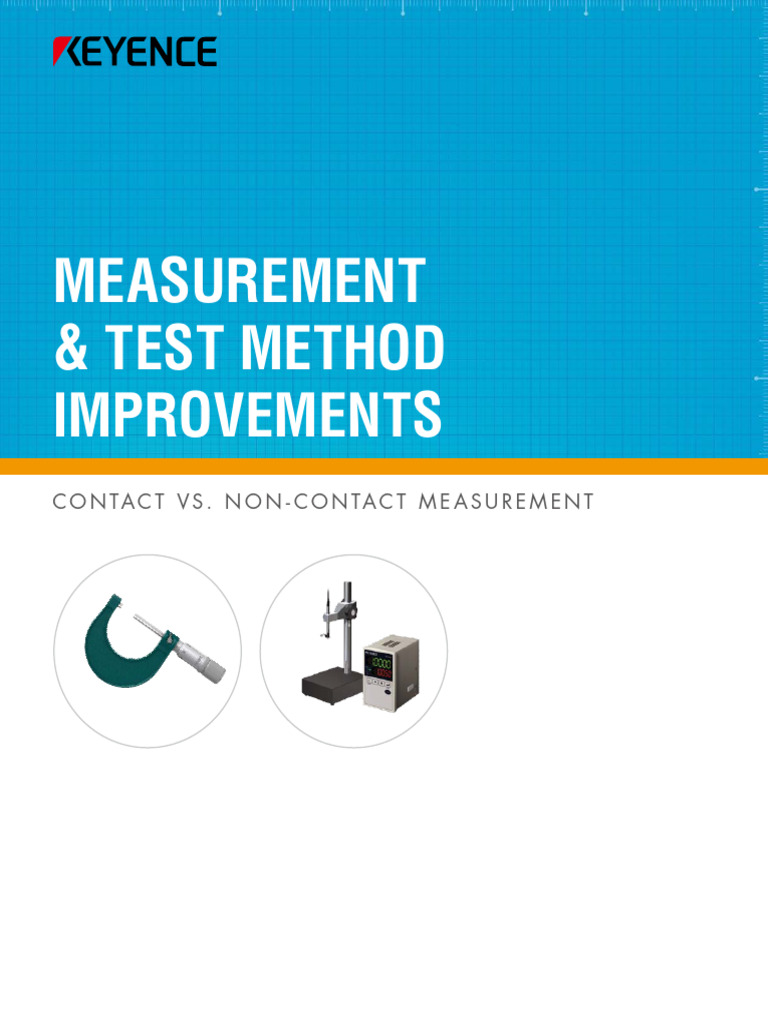 Measurement & Test Method Improvements - KEYENCE | PDF | Measurement ...