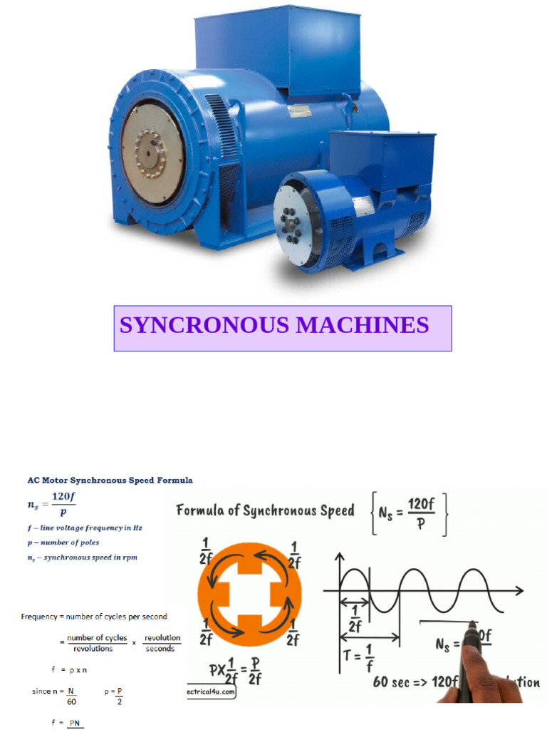 Overview of Synchronous Machines | PDF | Electric Motor | Electrical ...
