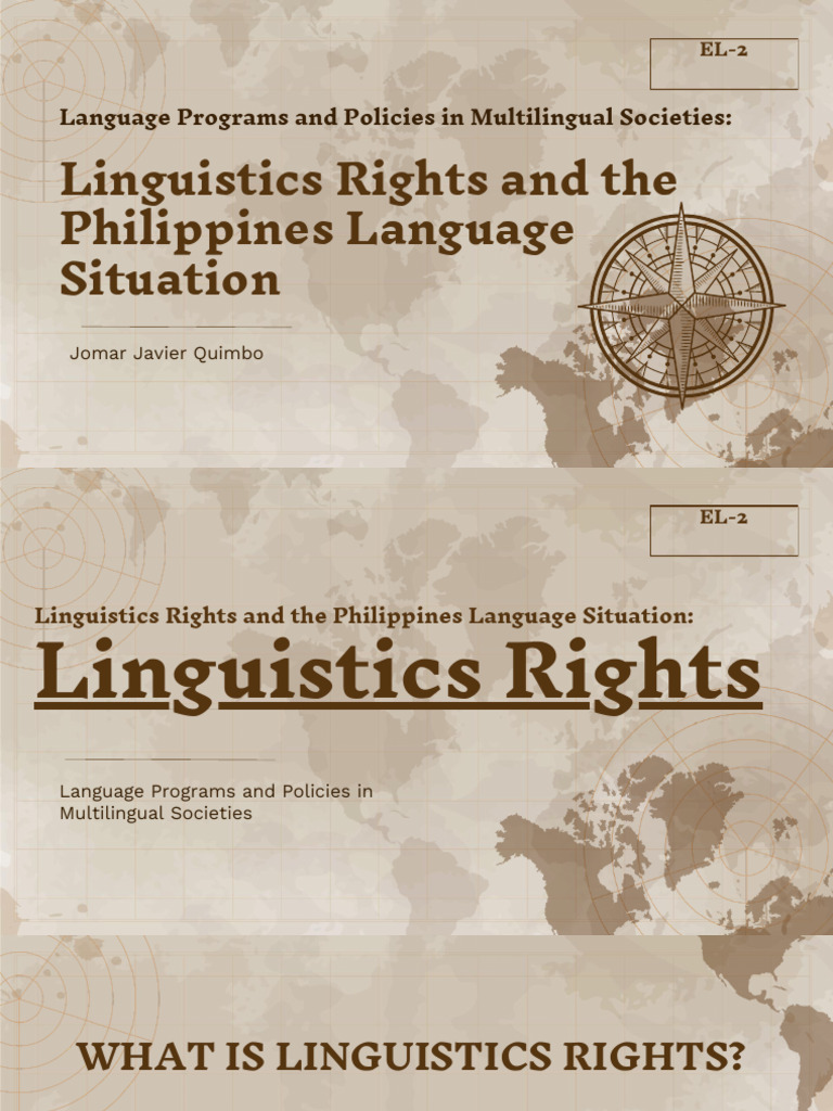 Linguistic Rights in the Philippines | PDF | Tagalog Language ...