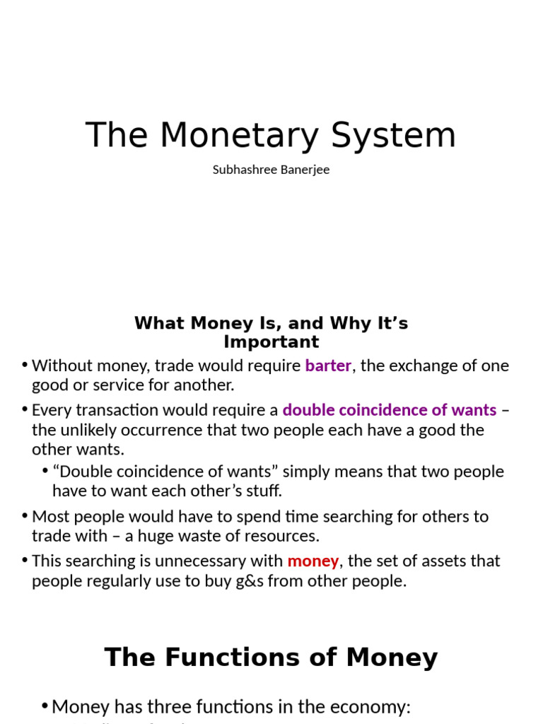 Understanding the Monetary System | PDF | Money Supply | Federal Reserve