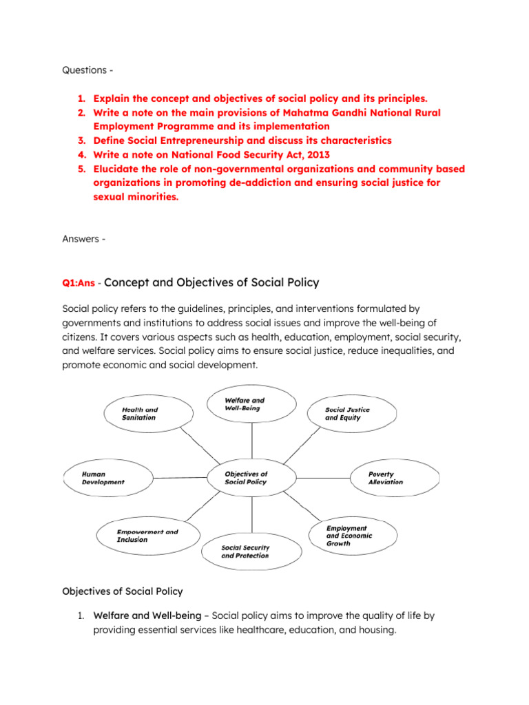 Social Policy and Key Indian Programs | PDF | Social Entrepreneurship ...