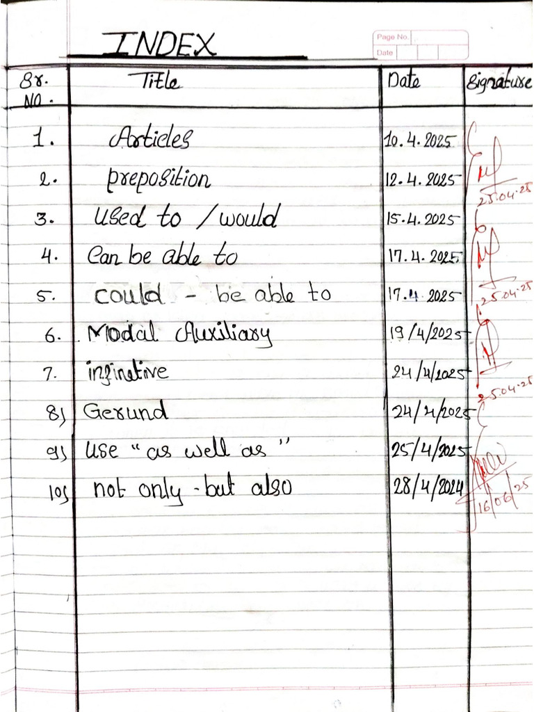 Grammar Notebook | PDF