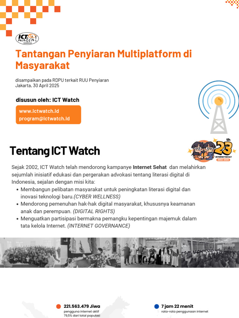 Catatan RDPU RUU Penyiaran - ICT Watch | PDF