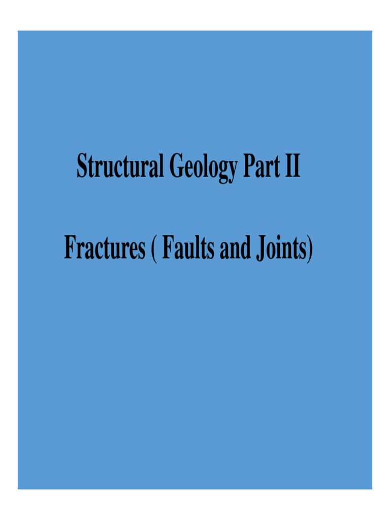 Faults and Joints | PDF | Fault (Geology) | Earth Sciences
