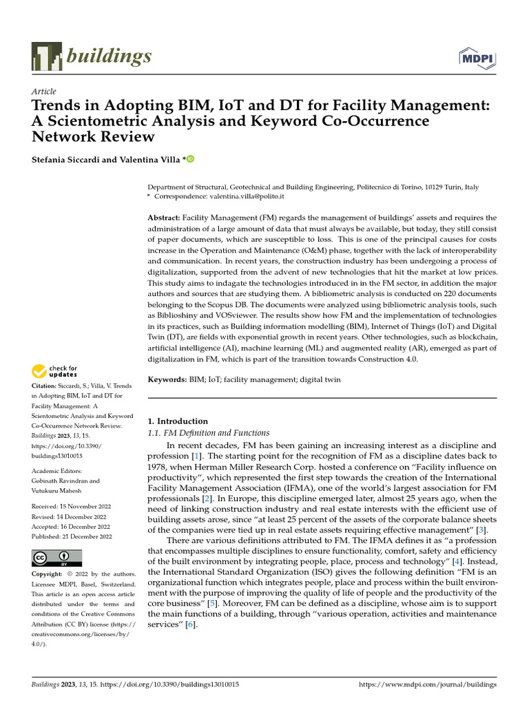 42 Trends in Adopting BIM, IoT An | PDF | Building Information Modeling ...