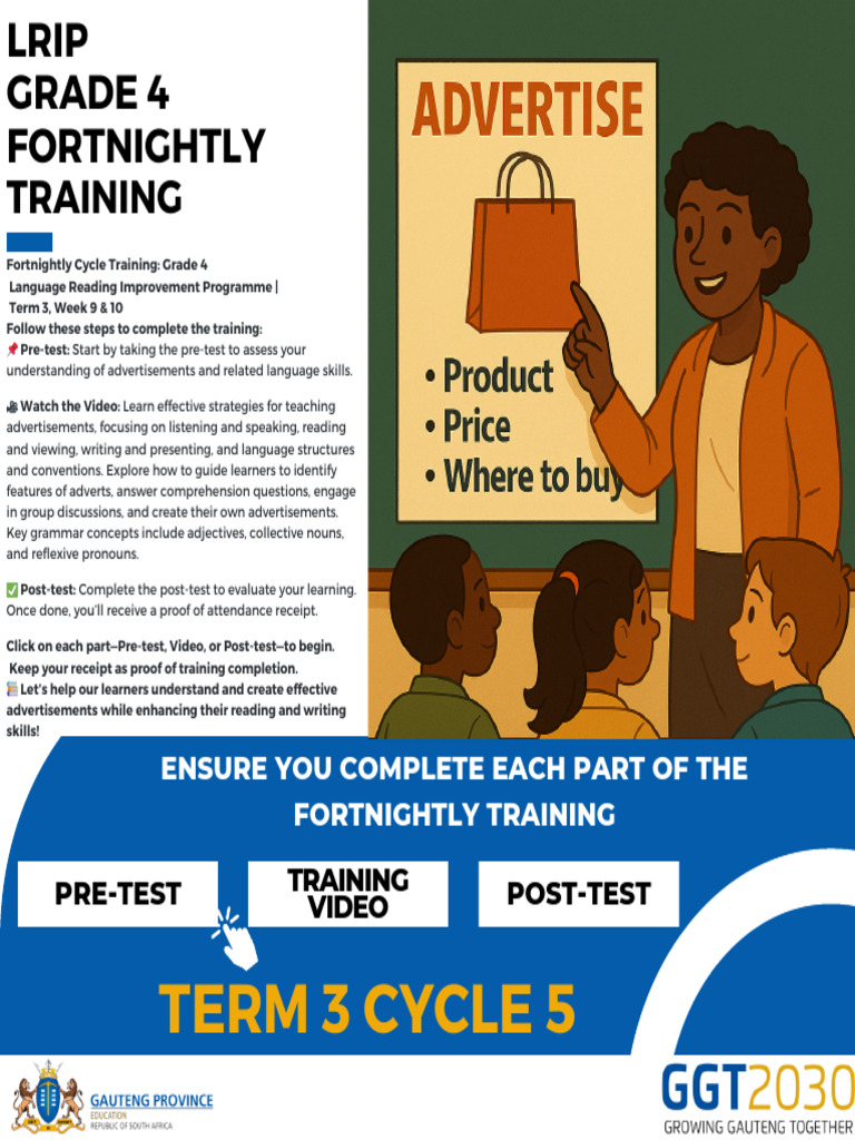 LRIP Fortnightly Training Term 3 Cycle 5 | PDF