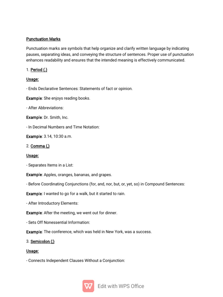 Essential Guide to Punctuation Marks | PDF | Punctuation | Ellipsis