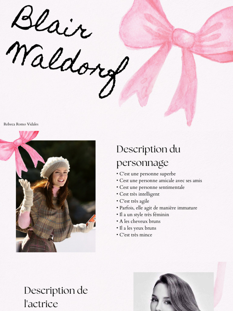 Rebeca Romo Vidales : Personnage et Actrice | PDF