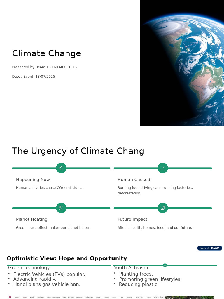Urgent Climate Change Action Needed | PDF | Air Pollution | Climate Change