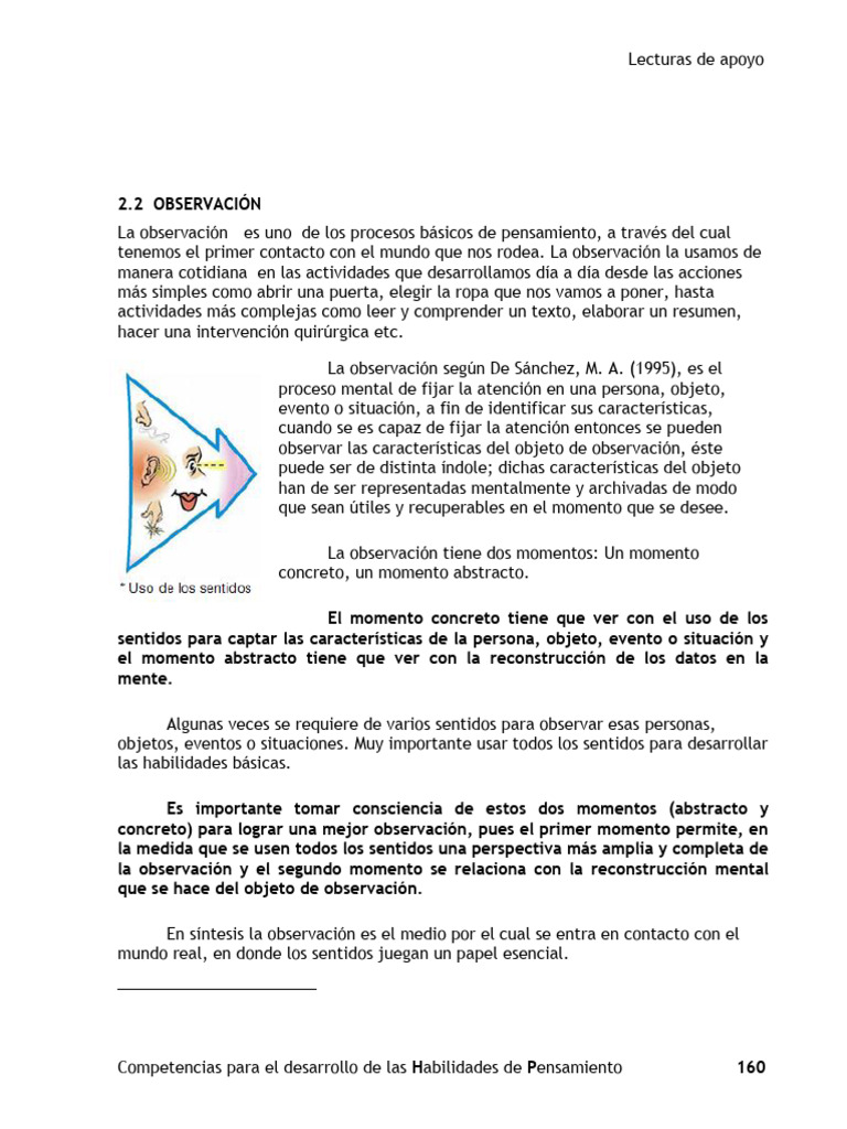 Taller de Habilidades de Pensamiento Crítico y Creativo - Removed | PDF ...