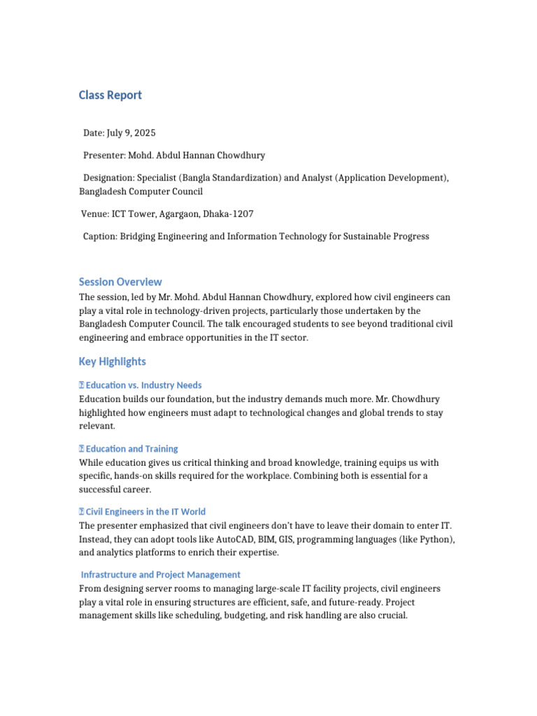 Civil Engineering Meets IT Innovation | PDF