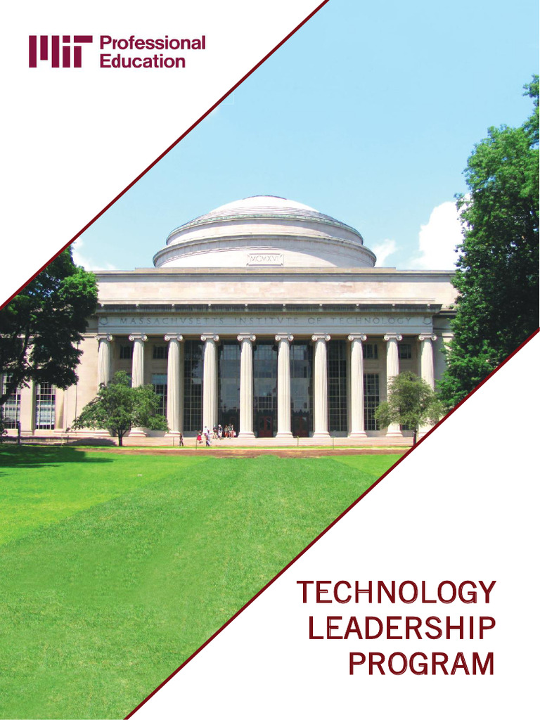 MIT Technology Leadership Program Overview | PDF | Massachusetts ...