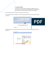 Cara Membuat Daftar Isi Di Word 2007