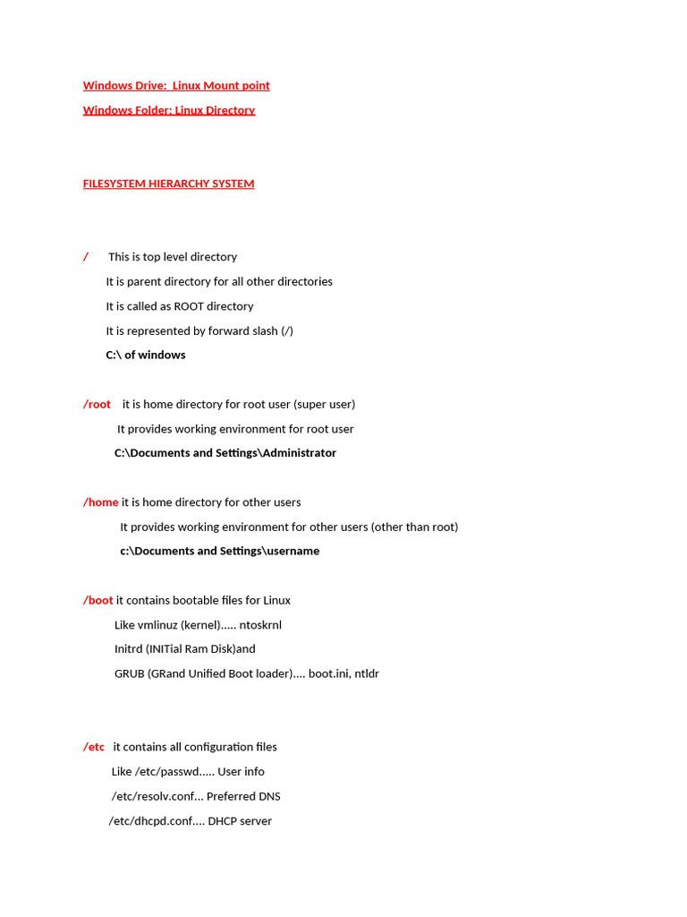 Understanding Linux Mount Points | PDF