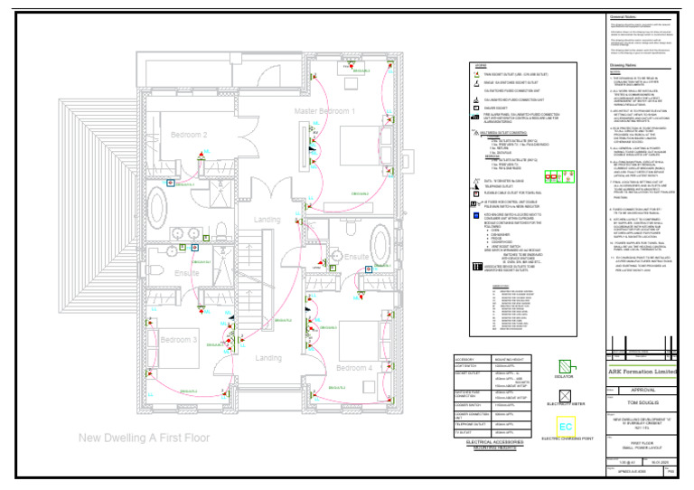 First Floor Small Power Layout Plan | PDF | Electric Power | Electrical ...