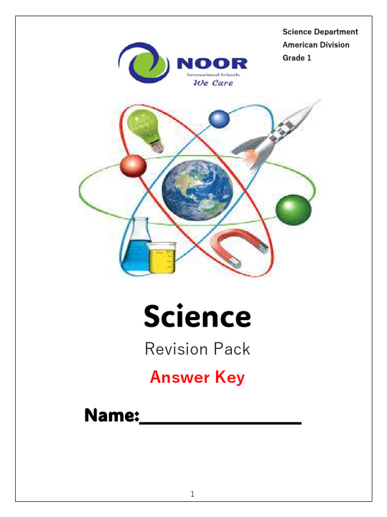 Science Revision Pack Answer Key | PDF | Sound | Light