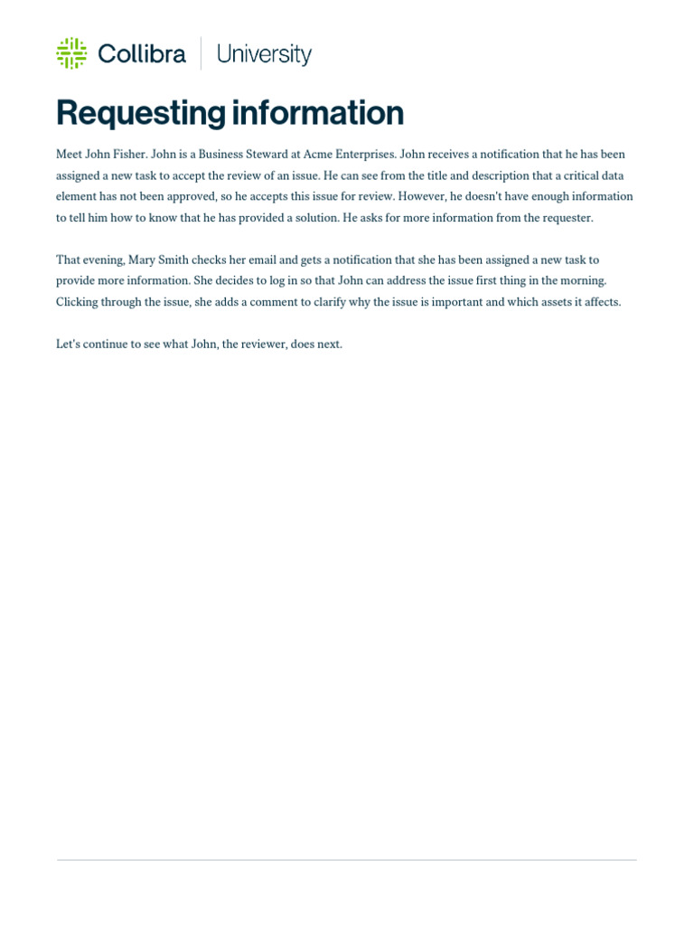 Requesting Information | PDF