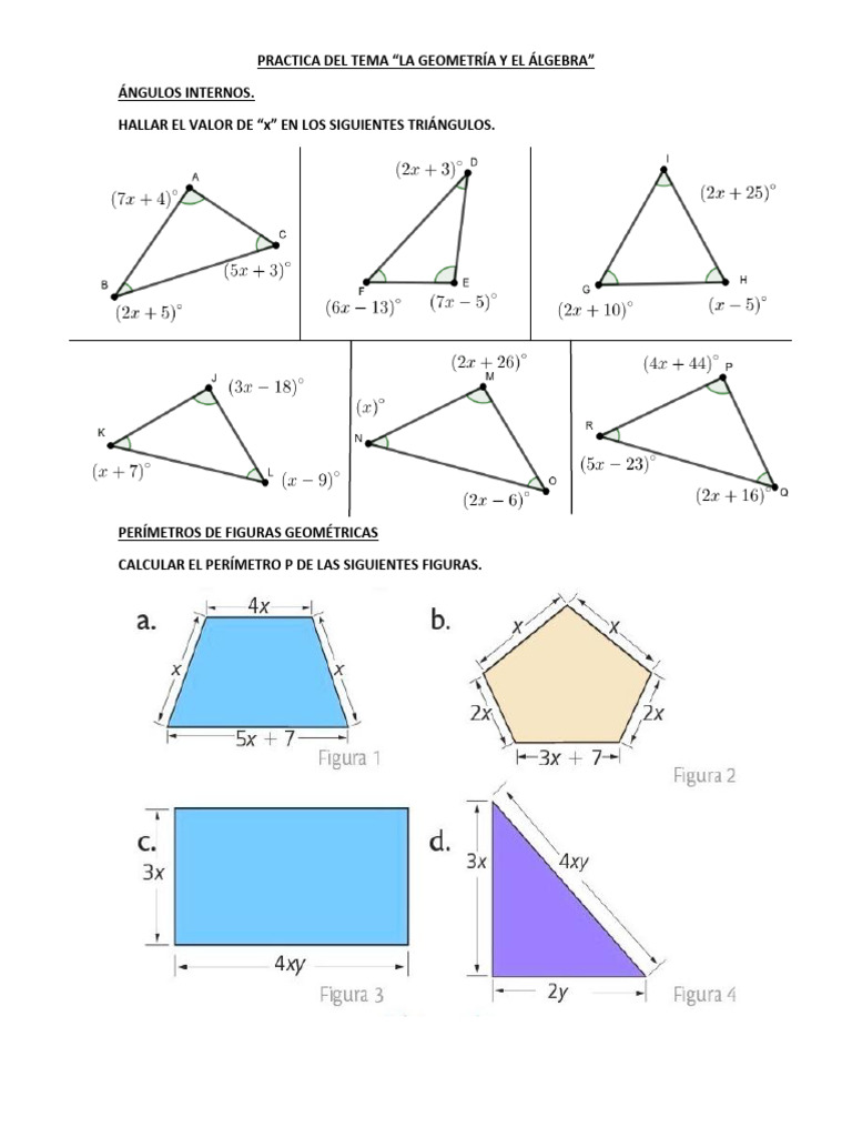Practica (Geometria - Algebra) | PDF