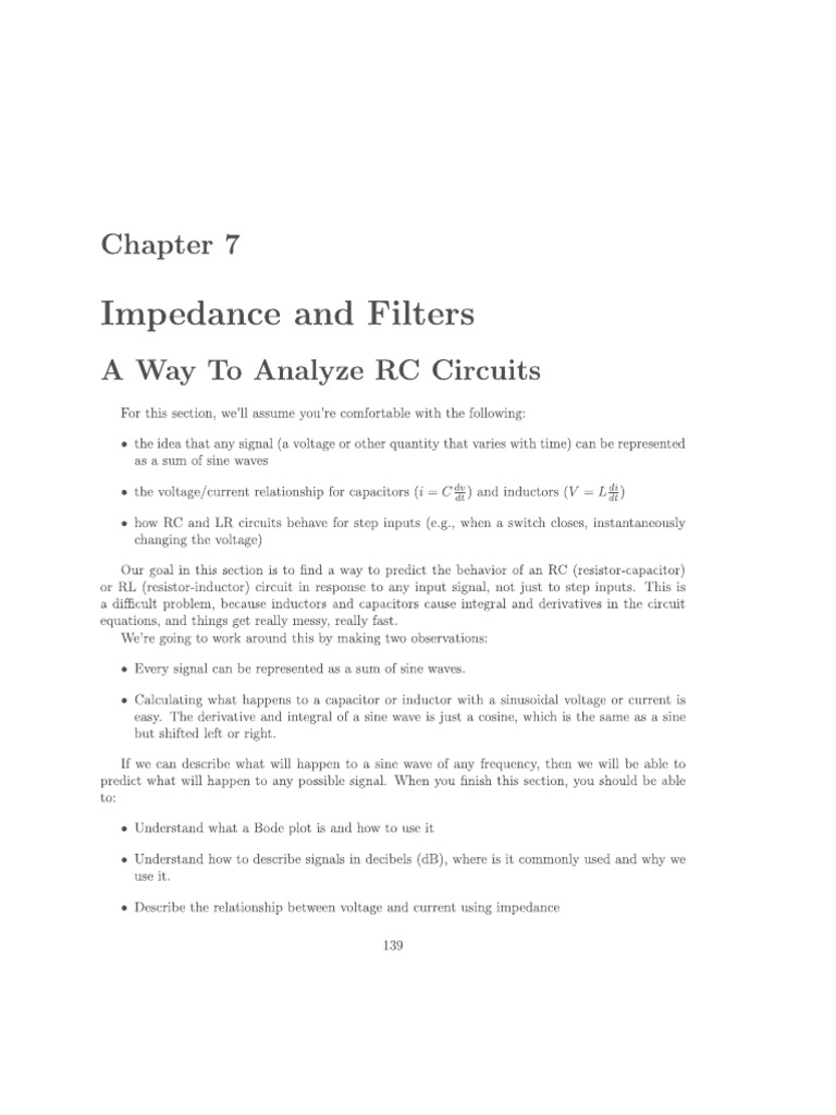 Chapter7 RC Bode Plot Analysis | PDF