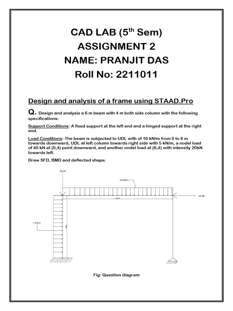 Cad Lab2 Final | PDF | Beam (Structure)