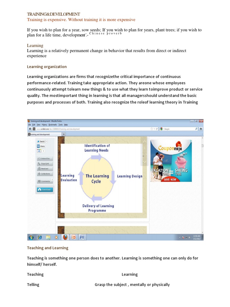 TRAINING AND DEVELOPMENT TEXTBOOK PDF intelligence overview