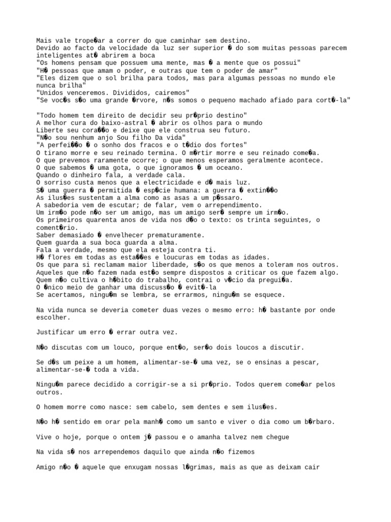 Reflexões sobre Vida e Sabedoria | PDF | Amor