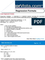 Linear Regression Formula