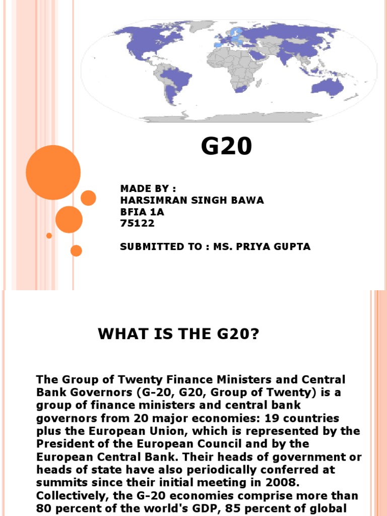 G20 PPT  Global Financial System  International Monetary Fund
