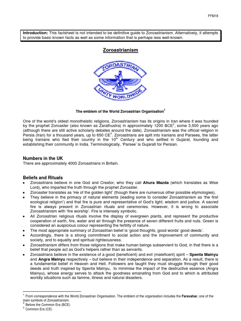 Zoroastrianism Pdf Zoroastrianism Good And Evil