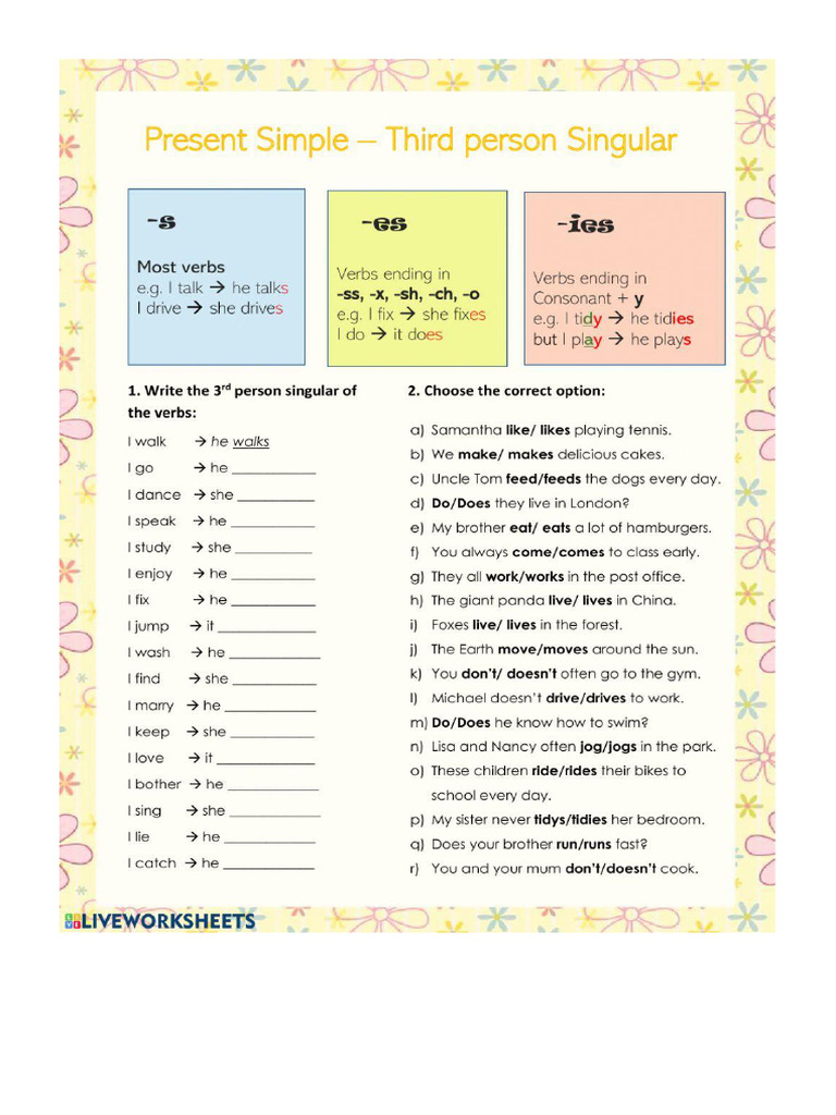 Simple Present 3 | PDF