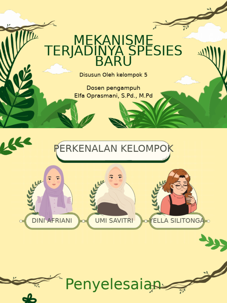 Mekanisme Terjadinya Spesies Baru | PDF