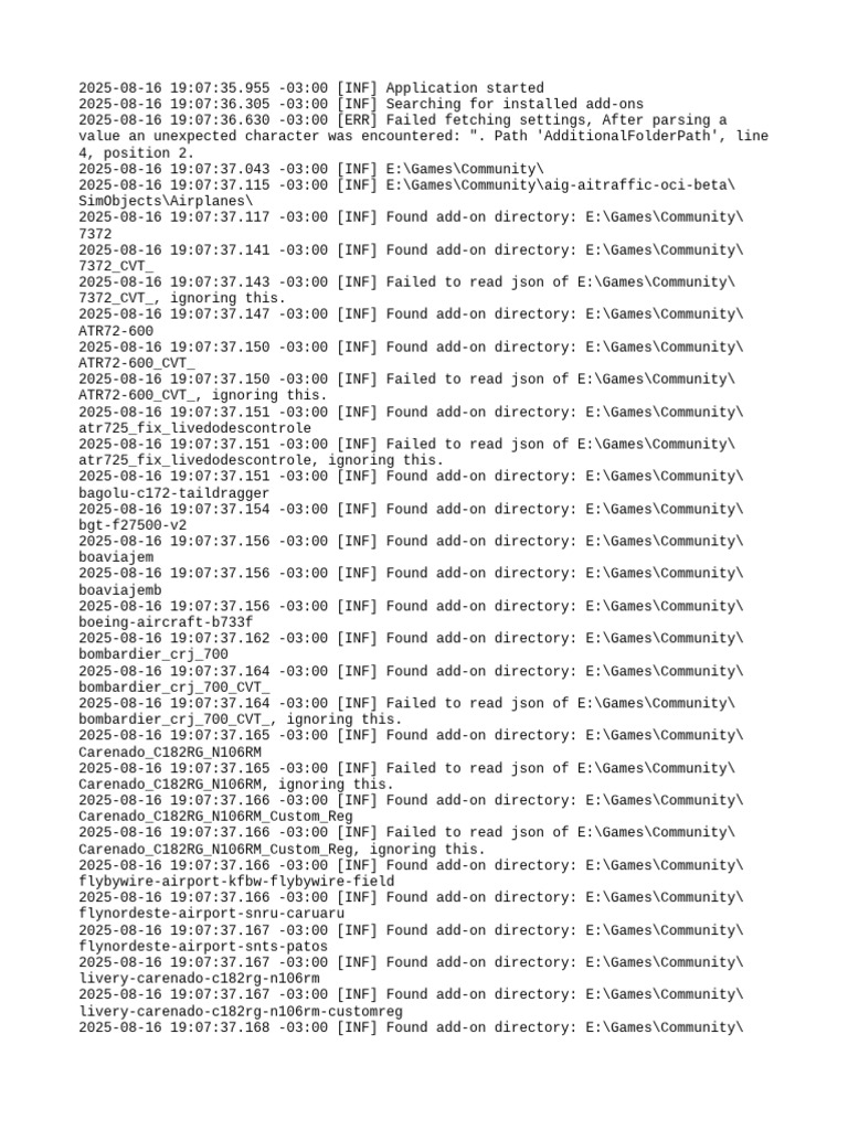 Add-On Directory Log Analysis | PDF | Computer File Formats | Json