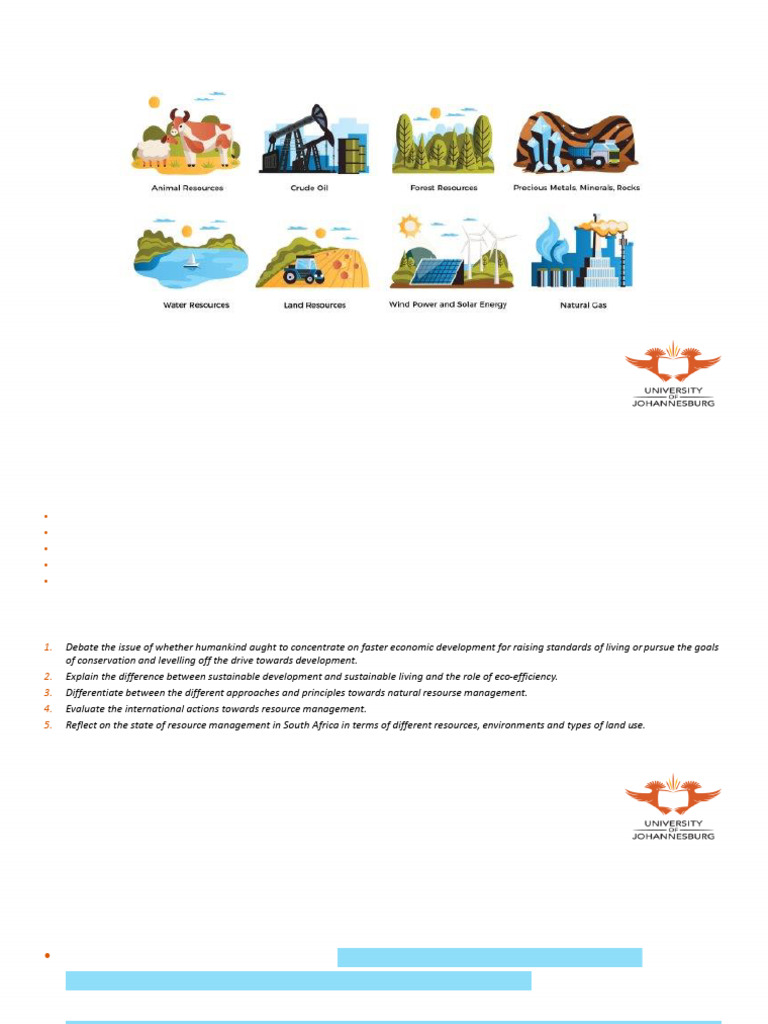 Sustainable Management of Natural Resources | PDF | Natural Resource ...
