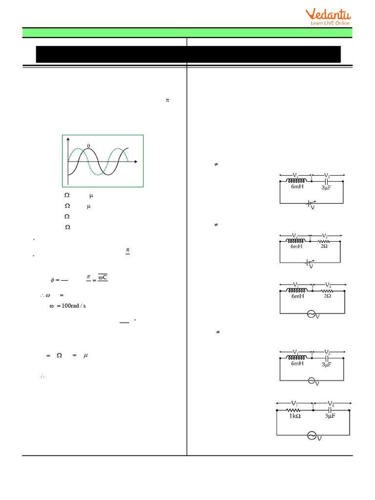 AC Circuit Analysis and Solutions | PDF | Inductor | Electrical Impedance