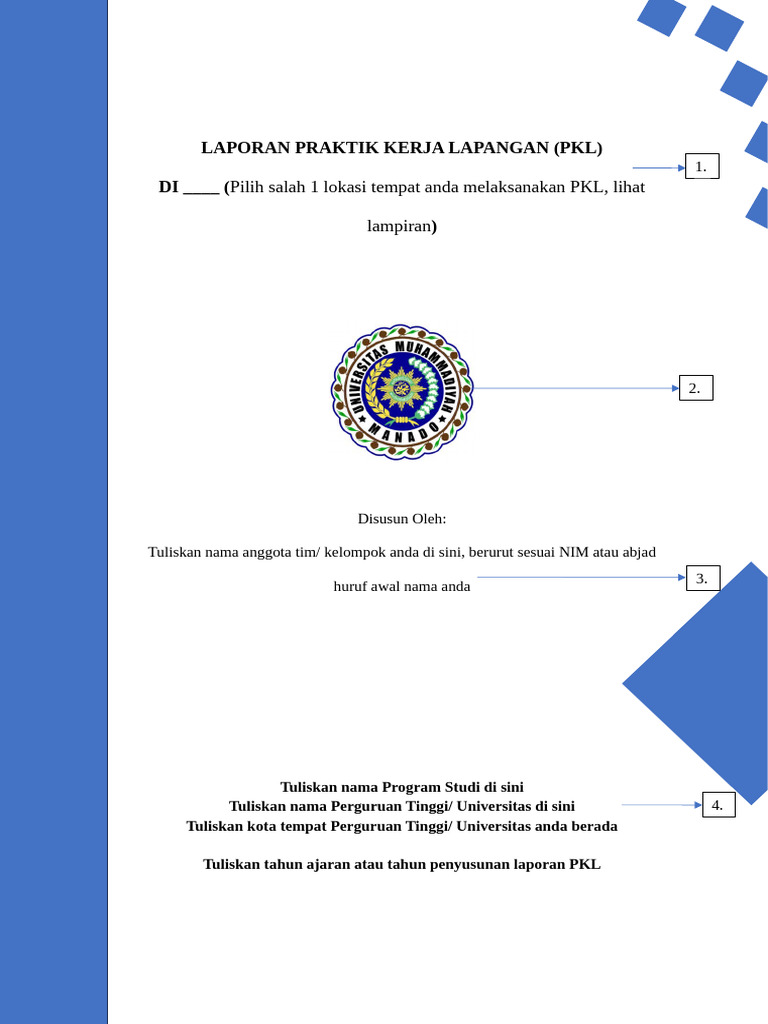 Template Laporan PKL | PDF
