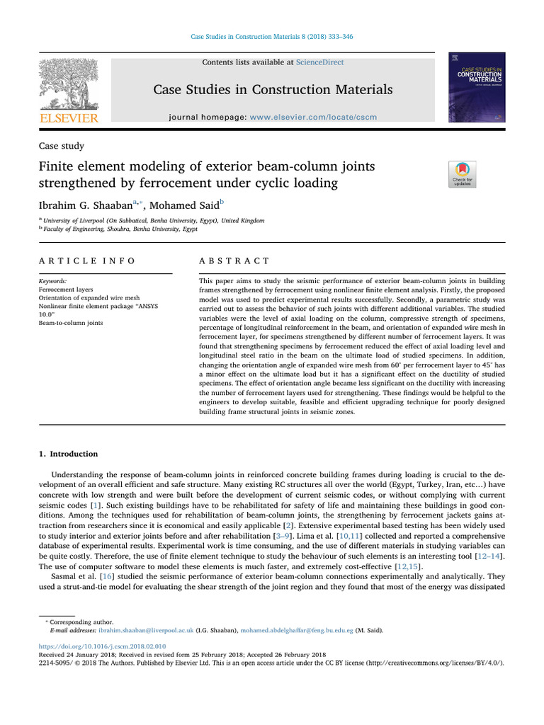 1 s2.0 S2214509518300329 Main | PDF | Strength Of Materials | Fracture