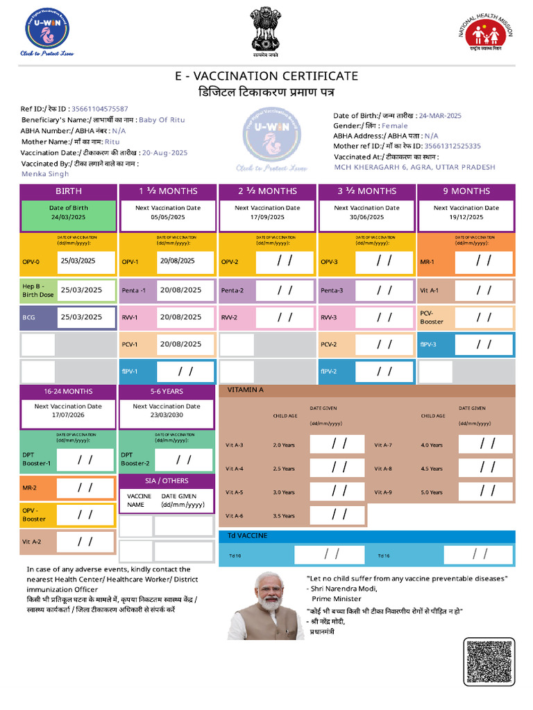 Baby of Ritu 20250820 ReportCard | PDF
