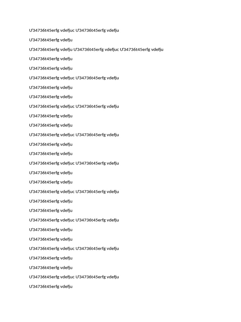 Unique Document Identifier Ư34736t45erfg | PDF