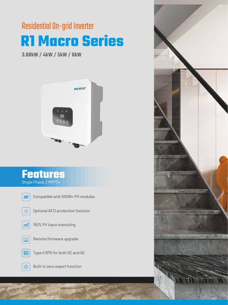 R1 Macro Series Residential Inverter | PDF | Computer Engineering ...