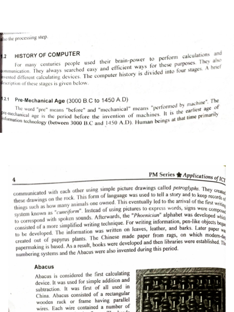 Four Stages of History of Computer | PDF