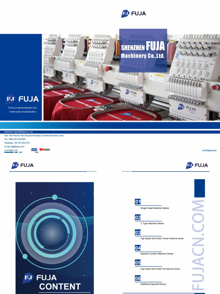 Embroidery Machine Catalog PDF | PDF