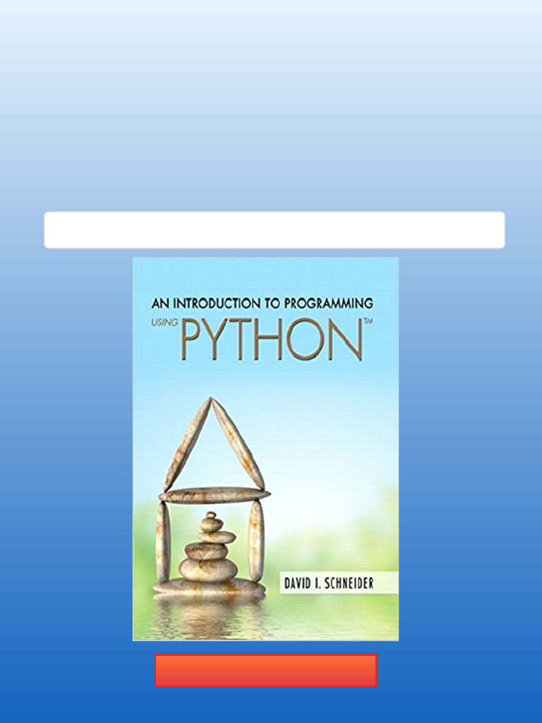 (eBook PDF) Introduction to Programming Using Python An 1 digital ...